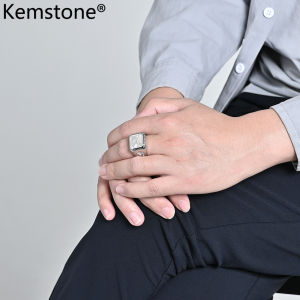 Kemstone Military Eagle Titanium Steel Ring - Mens Bold Fashion Accessory
