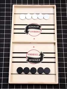 [Beatriz] Wooden Sling Puck Board Game Bouncing Hockey Fast Sling Puck Super Winner Foosball Table For Kids