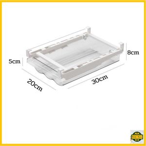 กล่องลิ้นชักเก็บของในตู้เย็น อเนกประสงค์ สีโปร่งใส สําหรับเก็บไข่ ผลไม้ R782