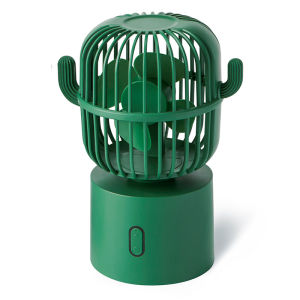 Cactus Mini USB Fan Desktop Shaking Head Portable Mute Creative USB Desktop Mini Long Standby Fan