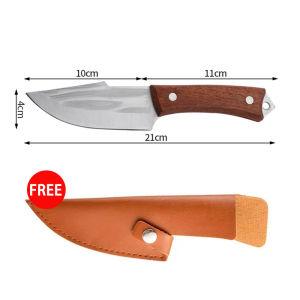 【Free Leather Cover】 Nipiin Original Japan Kitchen Meat Knife Stainless Steel Bone Removal Boning Butchers Knife Multifunctional Knife