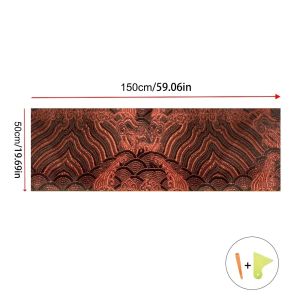 Universal Car Interior Stickers Self-adhesive Fabric Stickers Brocade Satin Embroidery Stickers AB Pillar Backi