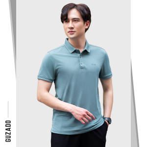 Áo thun có cổ nam Guzado Áo Polo Nam Chất Vải Cá Sấu Thông Hơi Cổ Nẹp 3 Khuy Công Nghệ Mới Form Slim Fit Lên Đồ Đẹp GPS203