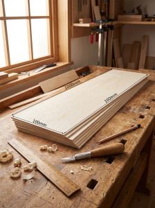 5pcs Balsa Wood Sheets 600x100mm Assorted 10/12/15/20mm Thick for DIY RC Airplane Boat Model Building