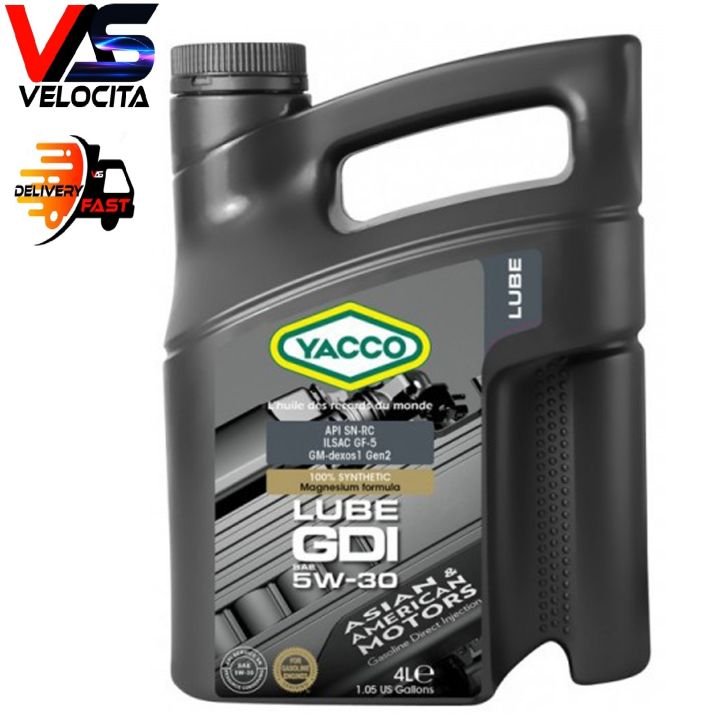 YACCO LUBE GDI FULLY SYNTHETIC 5W30 ENGINE OIL | Lazada