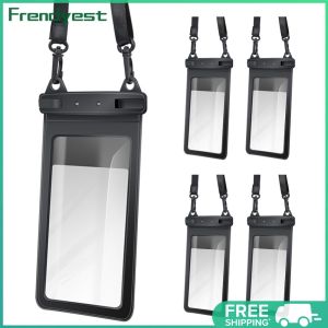COD [Free Shipping] 5pcs Floating Phone Dry Bag with Lanyard for Secure Use in Water Activities