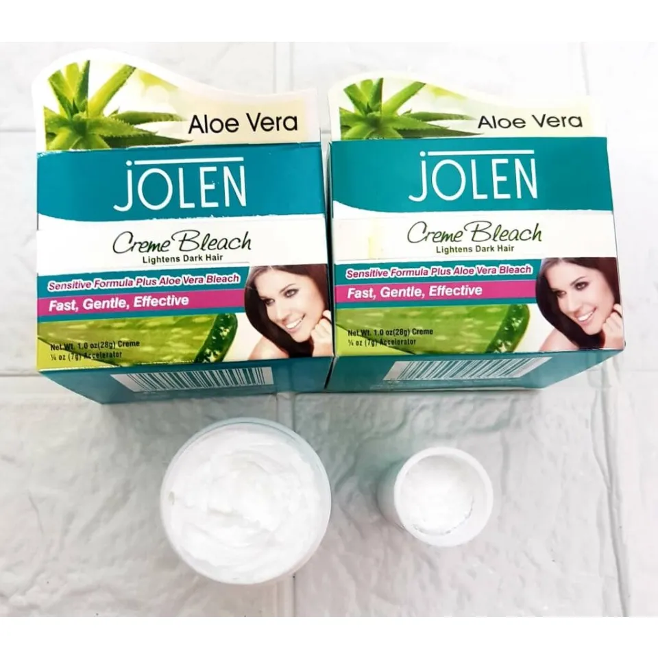 Aloe Vera Jolen Bleach Cream - Lightens Excess Dark Hair Skin Lightening  Cream Bleach - Lazada | Lazada
