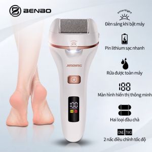 Máy Chà Gót Chân 2 Đầu Mài Cao Cấp Siêu Sạch Tẩy Tế Bào Chết Cho Tiệm Nail Cá Nhân Tại Nhà Có Đèn Tia Cực Tím Khử Trùng Chống Nước Chà Gót Chân Tích Hợp Quạt Hút Tiện Lợi Tẩy Da Chết Gót Chân
