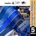 LAZY BEE 5 meter Light Navy Blue Batik Blue Royal Jade Teal Premium Grosgrain Ribbon Wholesale Ribbed Ribbons Hair Bow Wedding Perkahwinan Borong Reben Kain Hantaran Gift Wrap Party Decoration Big Riben Ribon Florist Bouquet Packing Door Gift Goodies. 