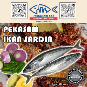 Pekasam Ikan Sardin - Ready To Cook - Homemade Keluaran Muslim - DIjamin Bersih dan Sedap