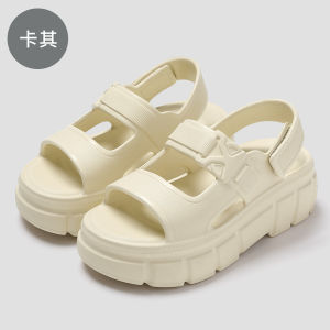 Free Shipping New Summer Outdoor Non-Slip Thick-Soled Sandals Beach Sandals And Versatile Beach Slippers For Women 6Cm Heel Height