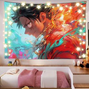 Luffy Japanese Anime Background Cloth Room Renovation Dormitory Bedside Decoration Poster Wall Cloth Hanging Cloth