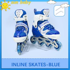Skate Roller Kids Adjustable Inline Roller Skate Shoes Kids  Outdoor Skating Kasu