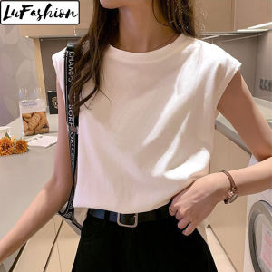 Tops for Women Korean Style Summer Loose Sleeveless Casual T-Shirts