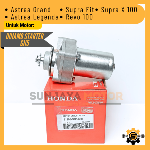 Motor Stater Kualitas Original Honda GN5 Dinamo Starter Astrea Grand Legenda Supra X Lama Revo 100 Supra Fit Dynamo Asli Ori AHM