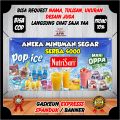 Spanduk Banner Backdrop Pop Ice Viral - Banner Jualan Aneka Minuman Segar Viral Kekinian. 