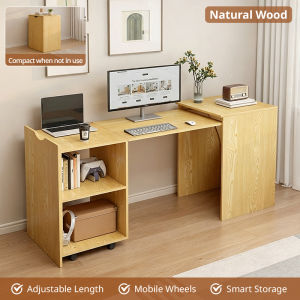 Extension Desk Study Table Foldable Desk length Adjustable Computer Table Extendable Office