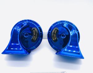 ราคาโปรโมชั่น HONG แท้ แตรหอยโข่ง เสียงรถเบนซ์ 12V ราคาขายส่ง สีน้ำเงิน (1คู่)