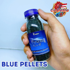 Fish Food Color Enhancer Pellet for Predator Fish | Power Pellet Black Blue Red Yellow Nutrition | Protein-Rich Natural Pigment Formula for Channa Maru Flowerhorn Arowana | Color Boost Growth Support Immune Strength Premium Aquarium Feed
