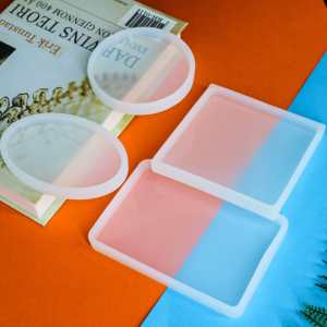 Rectangle Square Oval Round Resin Mold Epoxy Silicone Mold DIY Pendant Storage Tray DIY Coaster Casting