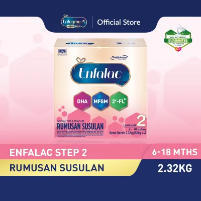 Enfalac Step 2 (6-18Mths) Follow Up Formula Milk Powder (2.32kg)