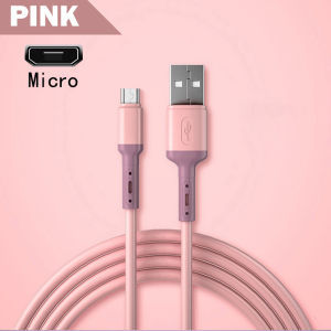 Applicable to Apple and Android TYPE-C super fast charging 5a mobile phone color liquid soft silicone data cable⚡PH deliveryIn stock⚡