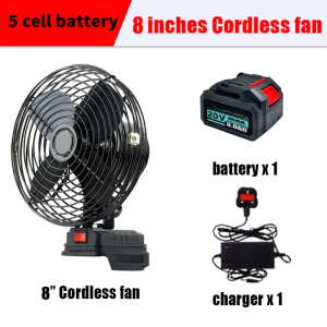 Cordless fan makita Cordless Rechargeable Camping Fan 8 Inch 20W 3500RPM Battery Operated Double Power Tent Fan For Jobsite Picnic Fishing Travel