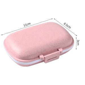Pill Box Organizer Medicine Case Container Storage 7 Day Sealed Portable Travel Kotak Ubat Harian Pil  8格密封药盒
