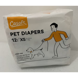 【Big Sale】24PCS Pet Diaper For Male or Female Dog Diaper Cat Diaper Pet Pant Underware Pet Pants Disposable 12Pcs/Pack Size XS-XXL Rapid Dry Disposable Supplies Ultra Absorbent Disposable Wrap With Secure Fit Leakproof And Comfortable