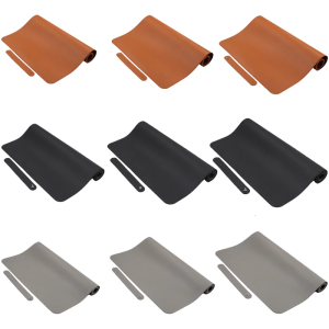 Leather Mouse Pad Extended Desk Mats Office Desk Mats Gaming Desk Pad for Keyboard and Mouse Nonslip Writing Surfaces
