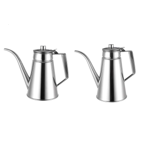 Premium Nonrust Steel Oil Dispenser With Precise Pouring Control For Kitchen Countertops And Acidic Condiments Storage