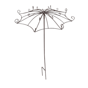 COUPLECOL Umbrella Shape Trellis Flower Arrangement Rustic Style Hollow Out Plant Climbing Frame Retro Style Iron Flower Rack Balcony