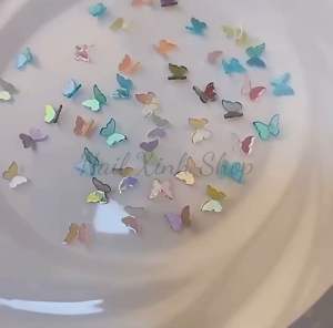 Hũ trang trí móng nail - 10 con bướm mix / charm bướm hot nail