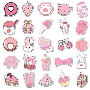 Stiker Kartun pink part 2 Sticker WaterProof Premium isi 25 pcs