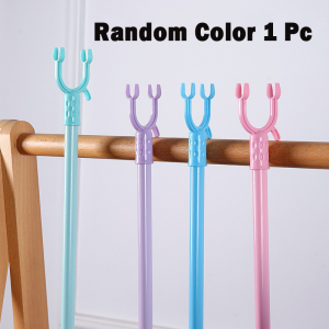 Plastic Retractable Clothes Hook Picker Clothes Drying Clothes Drying Fork Adjustable Clothes Fork Household