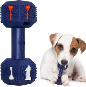 Dog Chew Toys for Aggressive ChewersFood Grade Non-Toxic DentalToyTough Durable Indestructible Dog Toys for Medium Large Dogs.Black.
