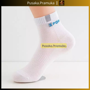 Grosir 3 pcs Kaos Kaki Sport Olahraga Pendek 3/4 Dibawah Betis Bahan Katun PE Tebal Jahitan Kuat