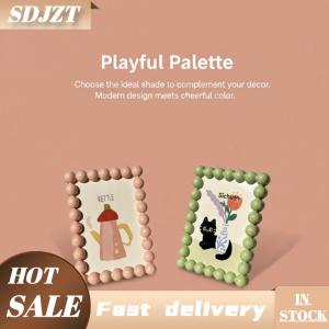 SDJZT Đính cườm cạnh dễ thương khung ảnh cho máy tính để bàn hiển thị hình ảnh cá nhân chủ phòng và văn phòng trang trí phụ kiện