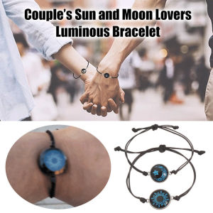 ✨Luminous Bracelet Couples Gift/Glow In The Dark Night Bracelet/Adjustable Stainless Steel Bracelet For Lovers