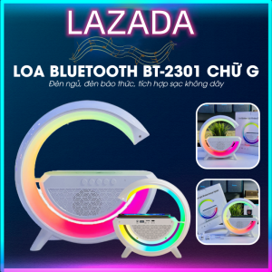 Loa Bluetooth Decor Kiêm Sạc Không Dây BT2301 - Led Theo Nhạc Sạc Không Dây Kết Nối Máy Tính - CHÍNH HÃNG