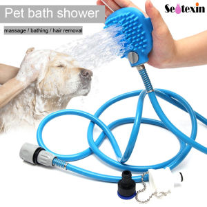 New Pet Bathing Tool Massager Shower Tool Cleaning Washing Bath Sprayers Dog Brush Pet Supplies