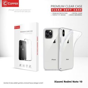 Softcase Silicon Clear Case Untuk REDMI NOTE 10 (5G) ( Brand: COPPERINDO )