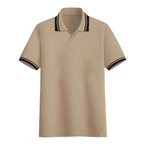 Noveli wear - Polo Shirt Pria Polos Kerah Stripe Lengan Pendek Atasan Kerah Seragam Polos