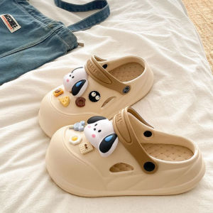 [Free Shipping] Eva Height-Increasing Clogs For Women Student-Friendly Non-Slip Comfortable Thick-Soled Versatile For Outdoor Wear Perfect For Summer Beach Outings And Featuring A Closed-Toe Design