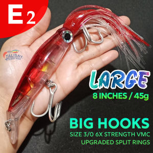 20cm 45g Large Artificial Squid Octopus Fishing Bait Lure for Subid Trolling Tangige Sailfish Tuna