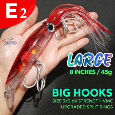 20cm 45g Large Artificial Squid Octopus Fishing Bait Lure for Subid Trolling Tangige Sailfish Tuna