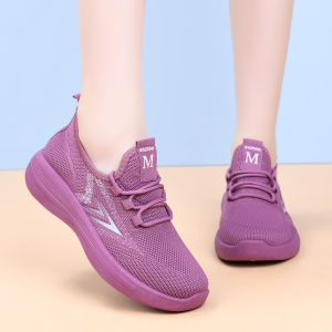 Free Shipping WomenS Sneakers 2026 Autumn Collection Breathable Mesh Upper Comfortable For Moms Soft Sole Lightweight Suitable For Walking Non-Slip Casual Flats