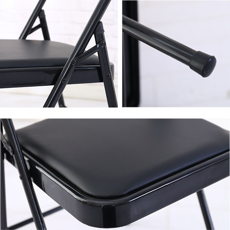 เก้าอี้อาร๋มแชร์ BKK เก้าอี้ เก้าอี้พับ เก้าอี้พับได้ เบาะหนัง PVC เก้าอี้ทำงาน เก้าอี้เหล็ก เก้าอี้สำนักงาน Seat Steel Chair รับน้ำหนัก 150 kg