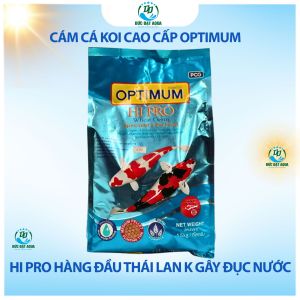 cám cá koi cao cấp OPTIMUM HI PRO 15kg và 7kg hàng đầu thái lan k gây đục nước