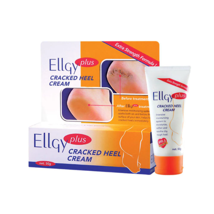 Ellgy Plus Cracked Heel Cream 50g | Intensive Treatment for Dry ...